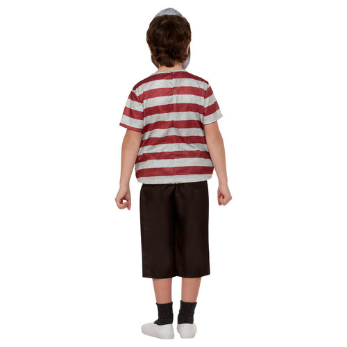 Pugsley Addams Family Fancy Dress Costume Kids Small - Age 4-6 Product Gallery Image
