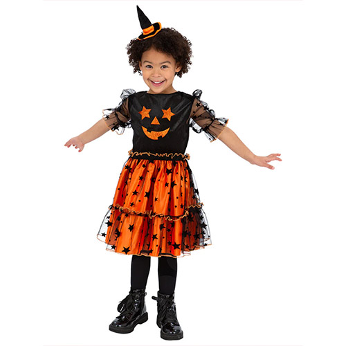 Pumpkin Dress Girls Fancy Dress Costume Toddler Age 3-4 Product Gallery Image