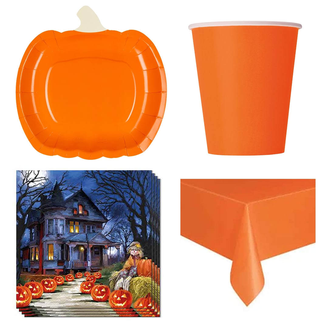 Pumpkin Halloween 6 Person Value Party Pack