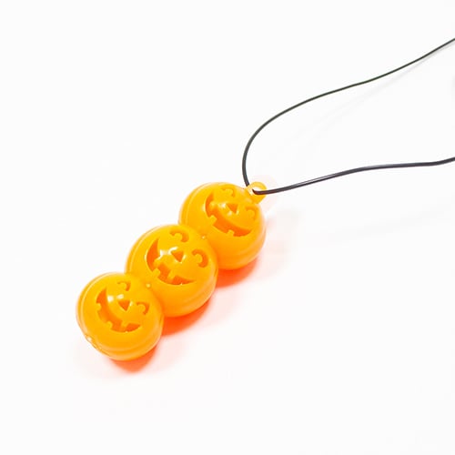 Pumpkin Hi-Glow Halloween Necklaces - Pack of 2 Product Gallery Image