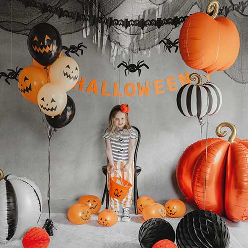 Pumpkin Plush Halloween Fancy Dress Headband Product Gallery Image