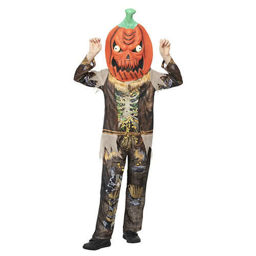 Pumpkin Scarecrow Reaper Fancy Dress Costume Kids Unisex Medium - Age 7-9 Product Gallery Image