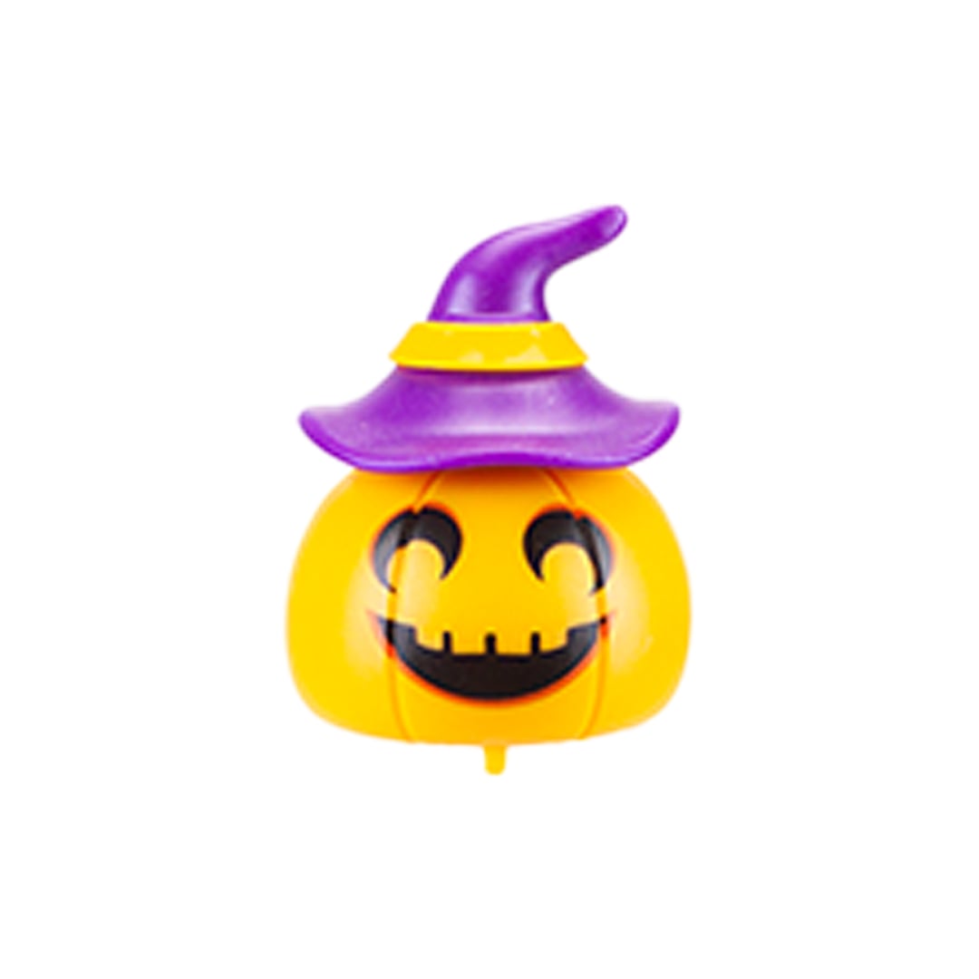 Pumpkin with Purple Hat Halloween Pull Back Toy 4.5cm