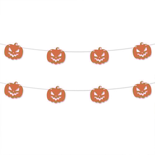 Pumpkins Halloween Customisable Recyclable Card Party Bunting