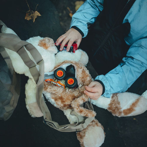 Puppy Dog Plush Backpack Product Gallery Image