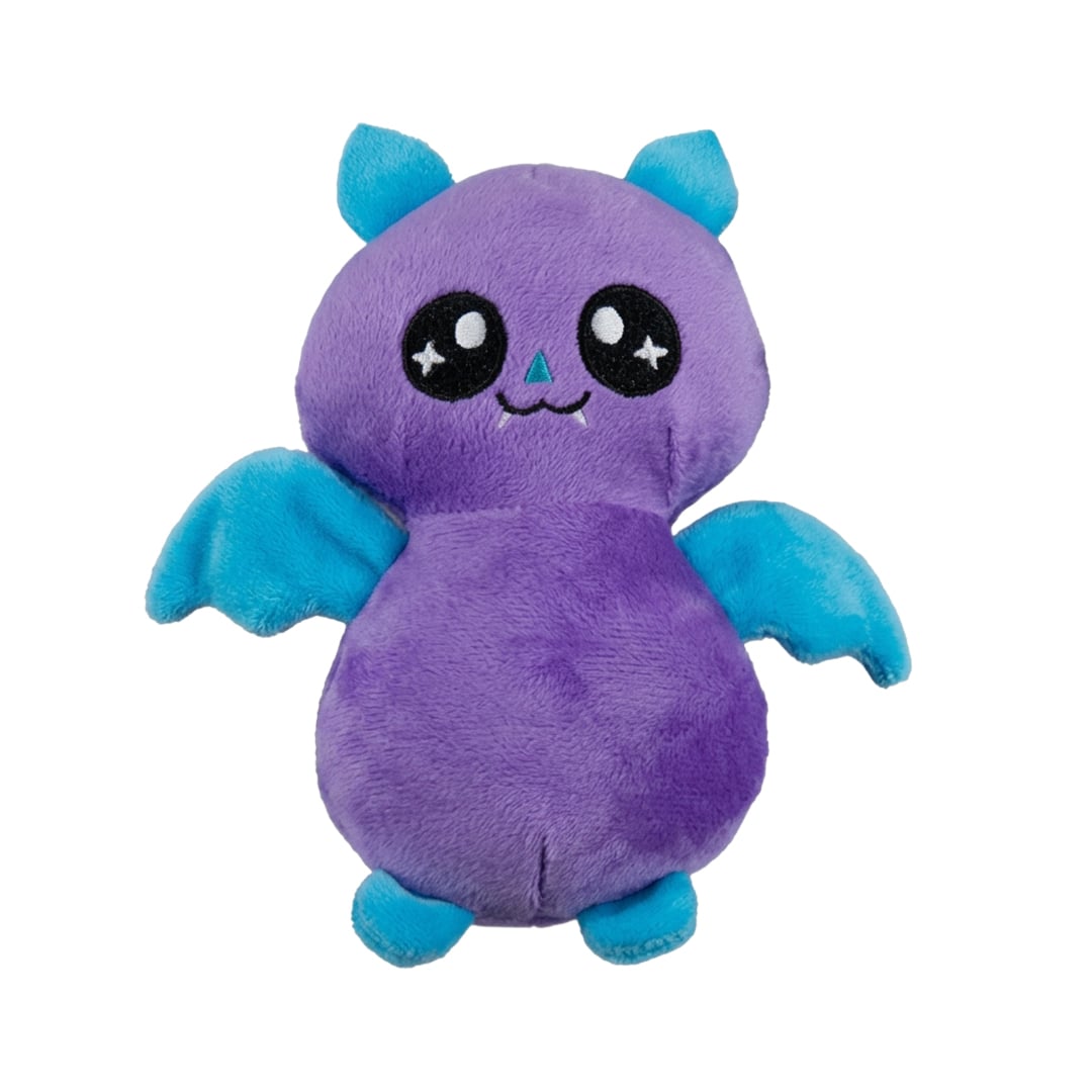 Purple & Blue Halloween Bat Plush Soft Toy 15cm