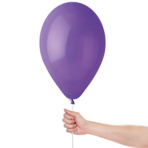 Purple Bio Latex Balloons 33cm / 13 in - Pack of 10 Product Gallery Image