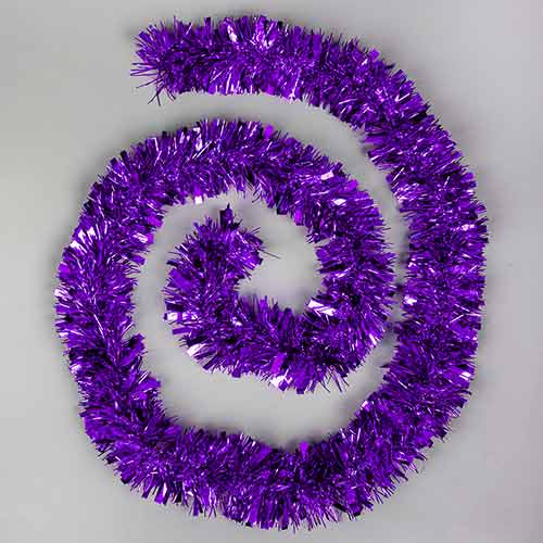 Purple Deluxe Christmas Tinsel 1.8m Product Image