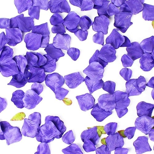 Purple Fabric Rose Petals