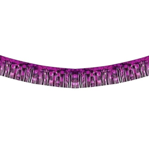 Purple Foil Fringe Garland 5.5m / 18 ft Product Gallery Image