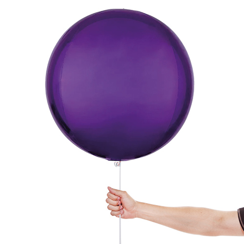 Purple Orbz Foil Helium Balloon 38cm / 15 in Product Gallery Image
