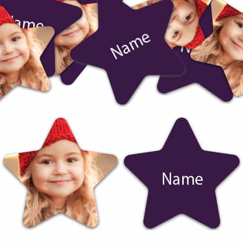 STAR Shape - Purple Personalised Confetti - Pack of 50 Product Image