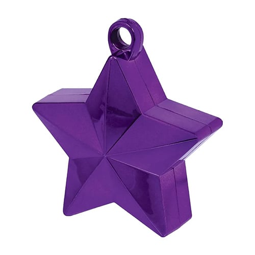Purple Star Balloon Weight 140g Product Gallery Image