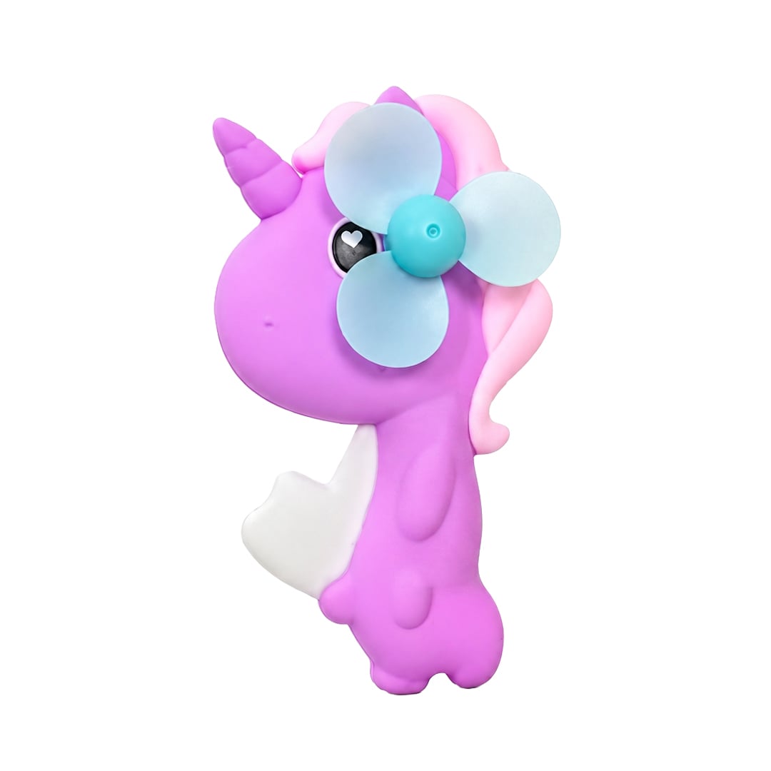 Mini Purple Unicorn Handheld Fan