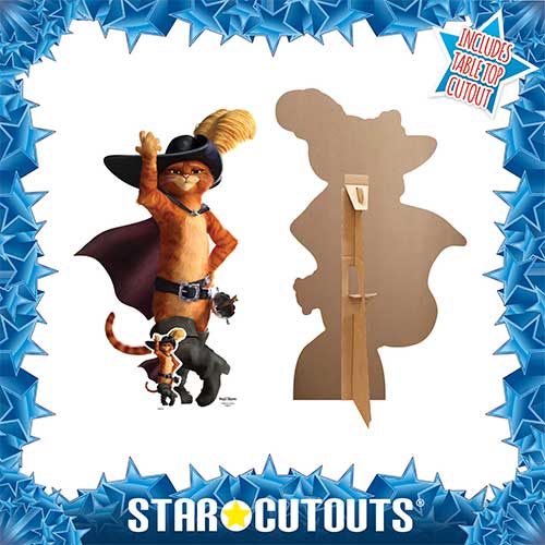 Puss In Boots Ole Dance Pose Star Mini Cardboard Cutout 94cm Product Gallery Image