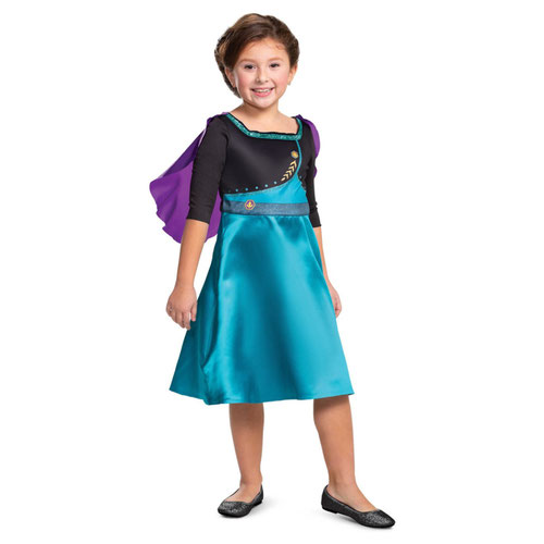 Queen Anna Disney Frozen Basic Girls Fancy Dress Costume Kids Age 7-8 Product Gallery Image
