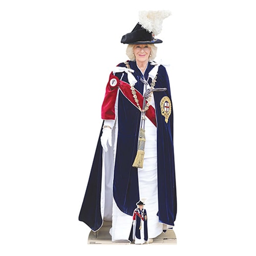 Queen Camilla Royal Family Garter Cardboard Cutout 195cm Product Gallery Image