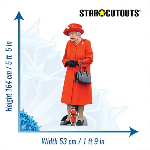 Queen Elizabeth II Red Hat Lifesize Cardboard Cutout 163cm Product Gallery Image