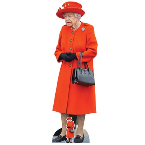 Queen Elizabeth II Red Hat Lifesize Cardboard Cutout 163cm Product Gallery Image