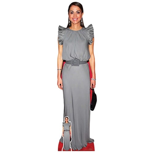 Queen Rania of Jordan Grey Dress Lifesize Cardboard Cutout 171cm Product Gallery Image