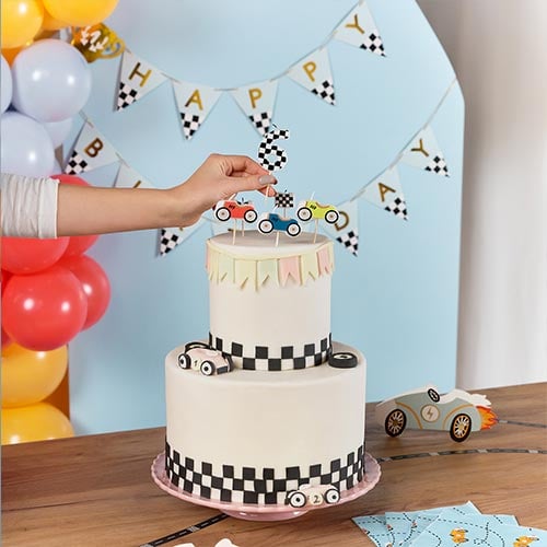 Racing Cars Birthday Pick Candles - Pack of 5 Product Gallery Image
