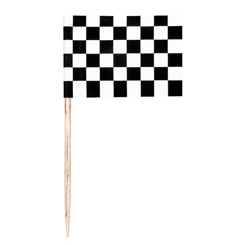 Racing Flag Food Cocktail Picks - Pack of 24 Product Gallery Image