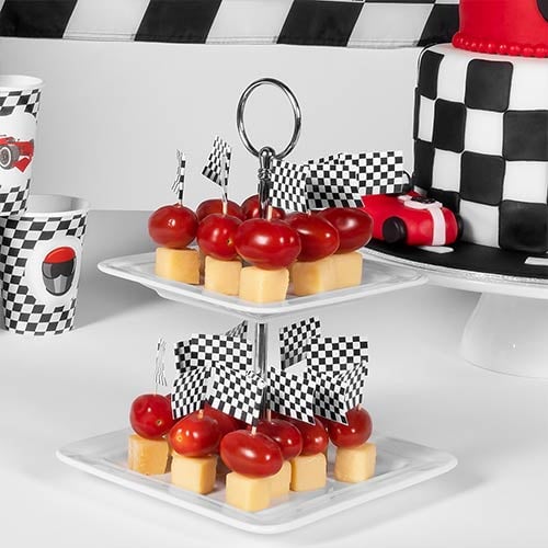 Racing Flag Food Cocktail Picks - Pack of 24 Product Gallery Image
