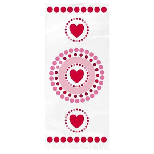 Radiant Hearts Clear Plastic Cello Gift Bags - Pack of 20 Product Image