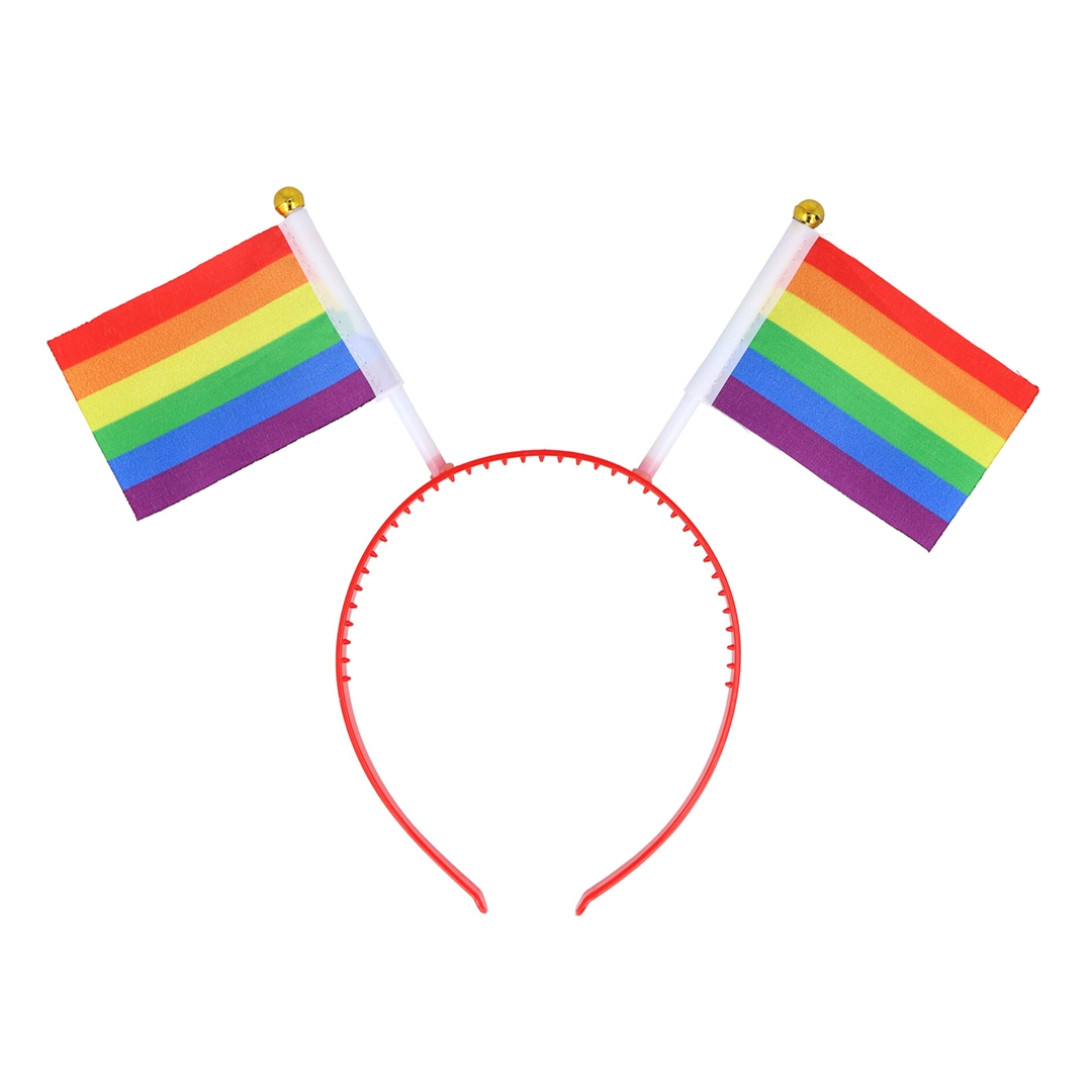 Rainbow Stripe Gay Pride LGBTQIA+ Flag Headband