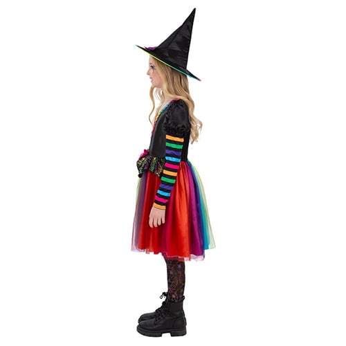 Rainbow Witch Girls Fancy Dress Costume Kids Small - Age 4-6 Product Gallery Image