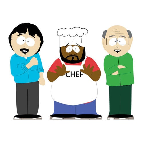 Randy Marsh, Chef and Mr. Garrison South Park Table Top Cardboard Cutouts - Pack of 3