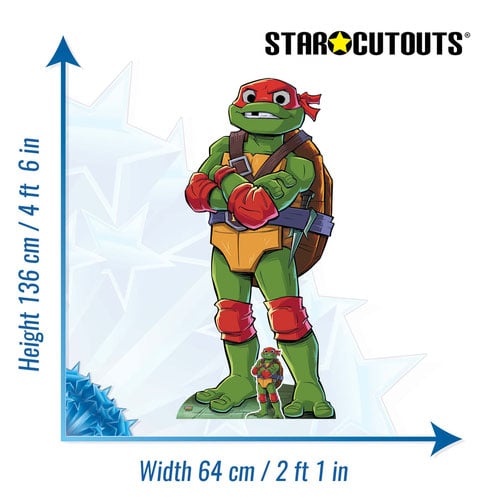 Raphael Tales of TMNT Teenage Mutant Ninja Turtles Lifesize Cardboard Cutout 136cm Product Gallery Image