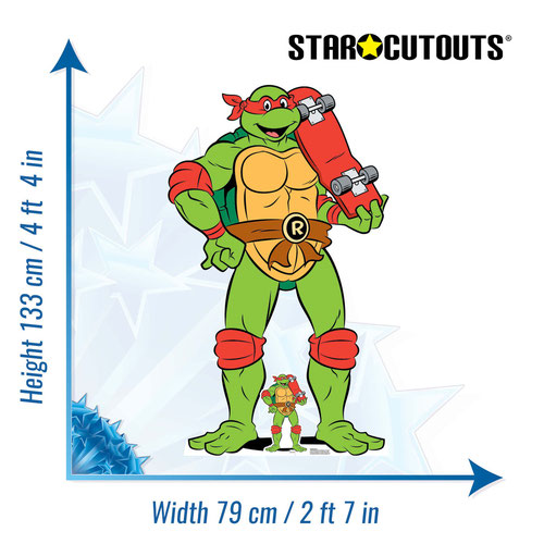 Raphael TMNT Teenage Mutant Ninja Turtles Lifesize Cardboard Cutout 133cm Product Gallery Image