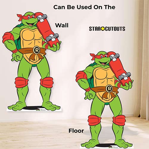 Raphael TMNT Teenage Mutant Ninja Turtles Multi-Functional Lifesize Cardboard Cutout 133cm Product Gallery Image