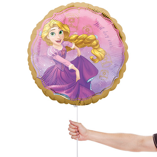 Rapunzel Once Upon A Time Disney Princess Round Foil Helium Balloon 43cm / 17 in Product Gallery Image