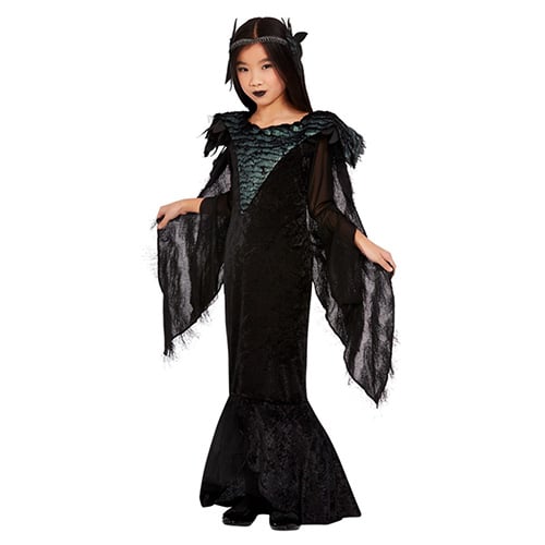 Raven Princess Deluxe Girls Fancy Dress Costume Kids Small - Age 4-6 Product Gallery Image