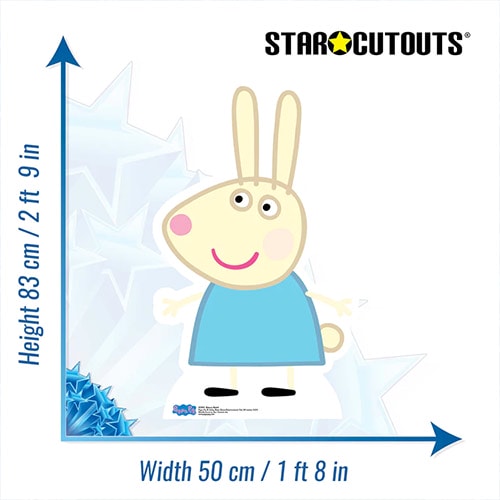 Rebecca Rabbit Peppa Pig Star Mini Cardboard Cutout 83cm Product Gallery Image