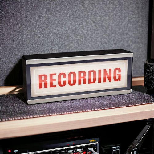 Recording Classic LED Light Box Room Sign Product Gallery Image