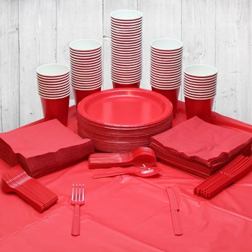Red 90 Person Party Pack Product Image