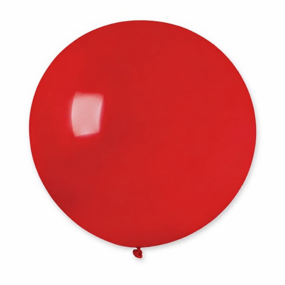 Red Jumbo Latex Balloon 79cm / 31 in - Single