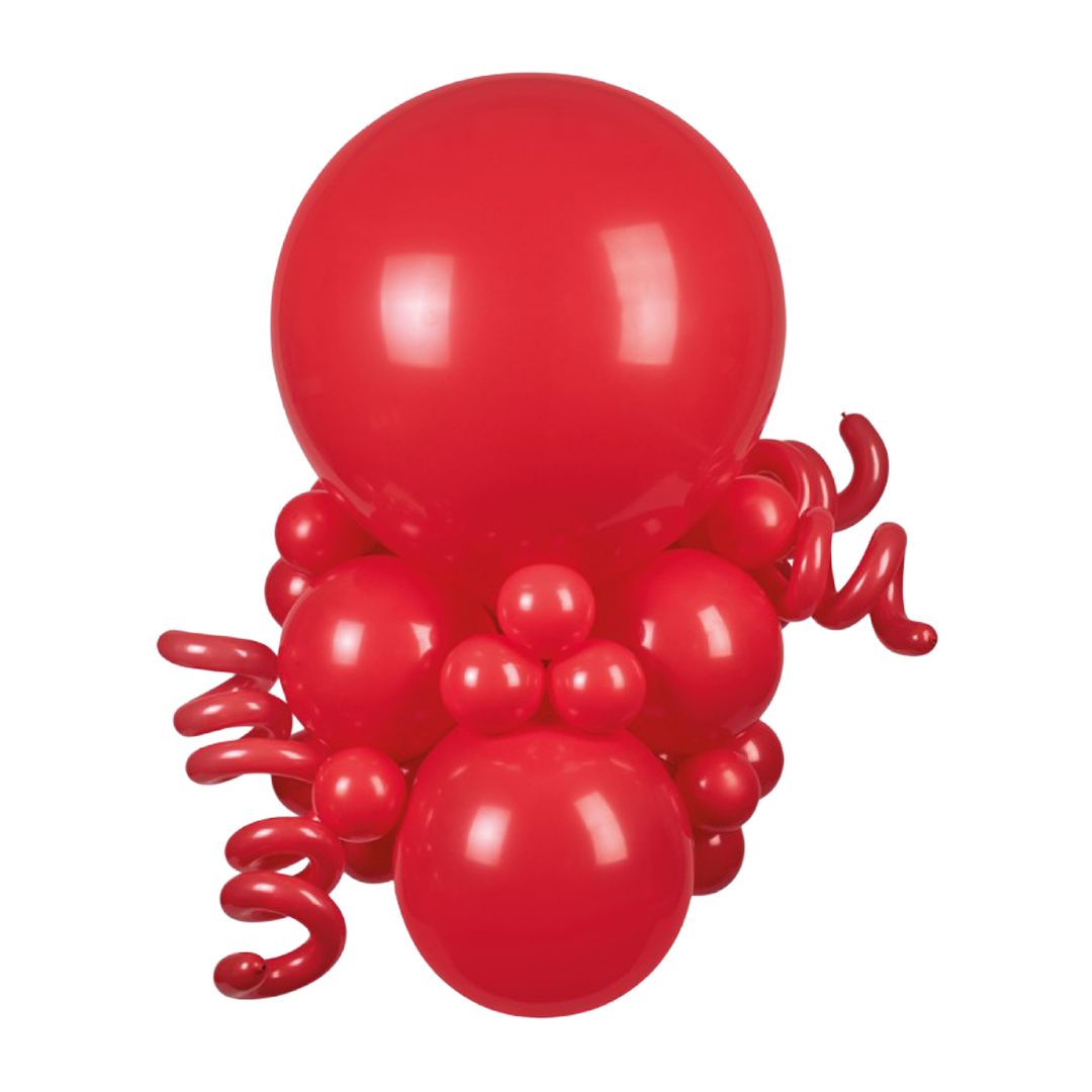 Red Modelling 260 Latex Balloons - Pack of 100 View 2
