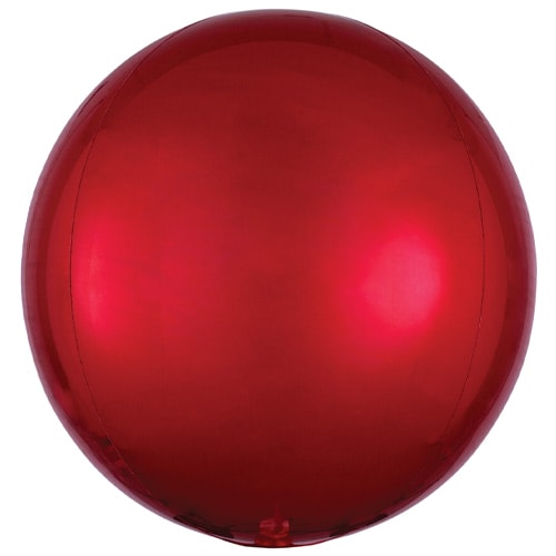 Red Orbz Foil Helium Balloon 38cm / 15 in Product Gallery Image