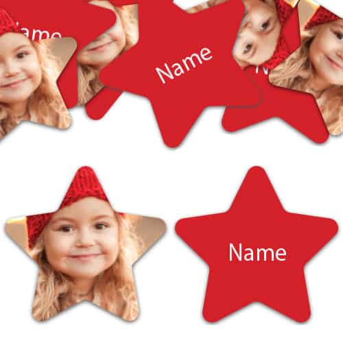 STAR Shape - Red Personalised Confetti - Pack of 50 Product Image