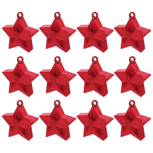 Red Star Balloon Weights - Pack of 12 Product Gallery Image