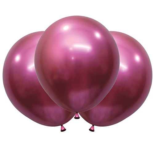 Reflex Deep Fuchsia Pink Sempertex Biodegradable Latex Balloons 45cm / 18 in - Pack of 6 Product Gallery Image