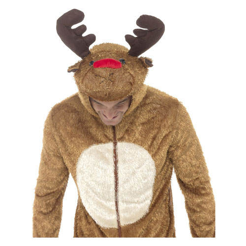 Reindeer Christmas Onesie Fancy Dress Costume Unisex Adult Medium Product Gallery Image