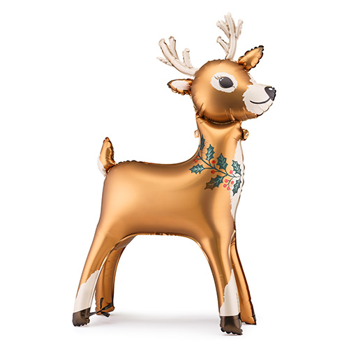 Reindeer Christmas Standing Giant Air Fill Foil Balloon 118cm / 46 in Product Gallery Image