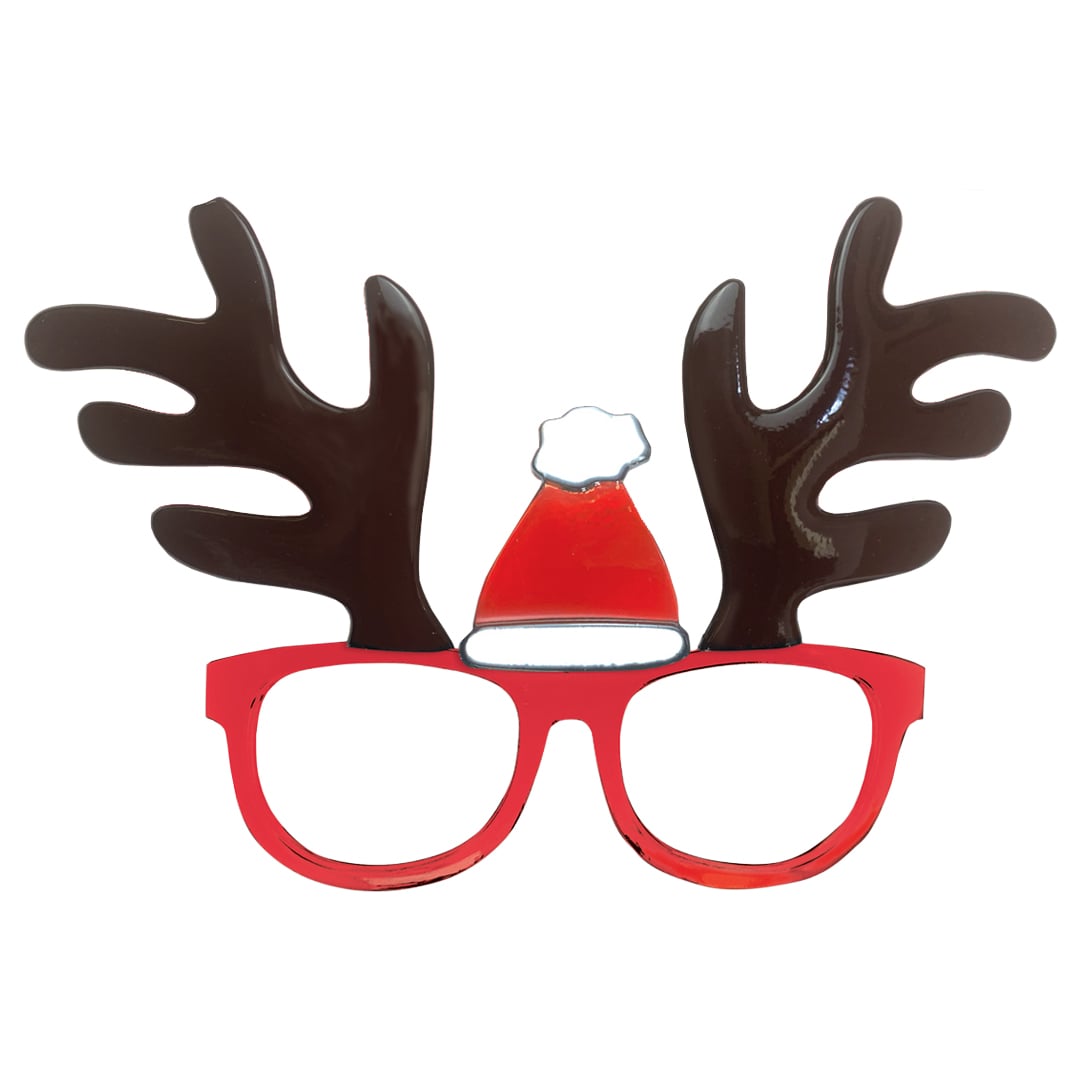Reindeer Novelty Christmas Glasses Fancy Dress Accessory