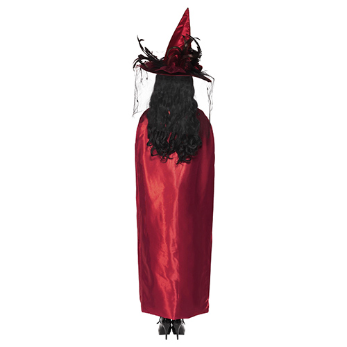 Reversible Red and Black Cape Fancy Dress Costume Ladies One Size Product Gallery Image