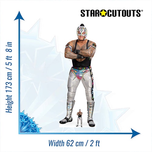 Rey Mysterio Silver WWE Lifesize Cardboard Cutout 173cm Product Gallery Image